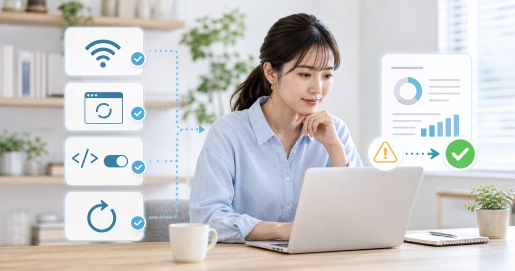 診断結果が見れない・表示されないときの確認ポイント