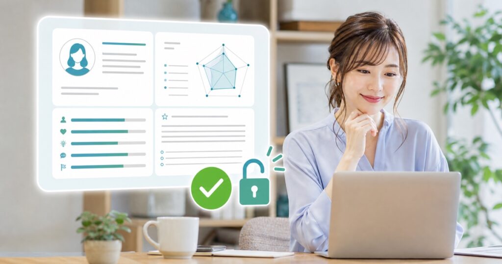 まとめ:キャリアインデックスの適職診断結果は、無料登録すれば誰でも全て見られる