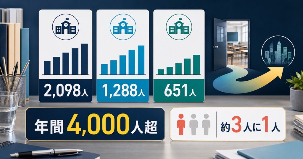 教員はどれくらい転職しているのか