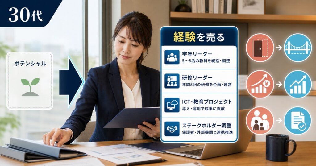 30代教員の転職は可能！ただし「経験を売る」戦い方に変わる