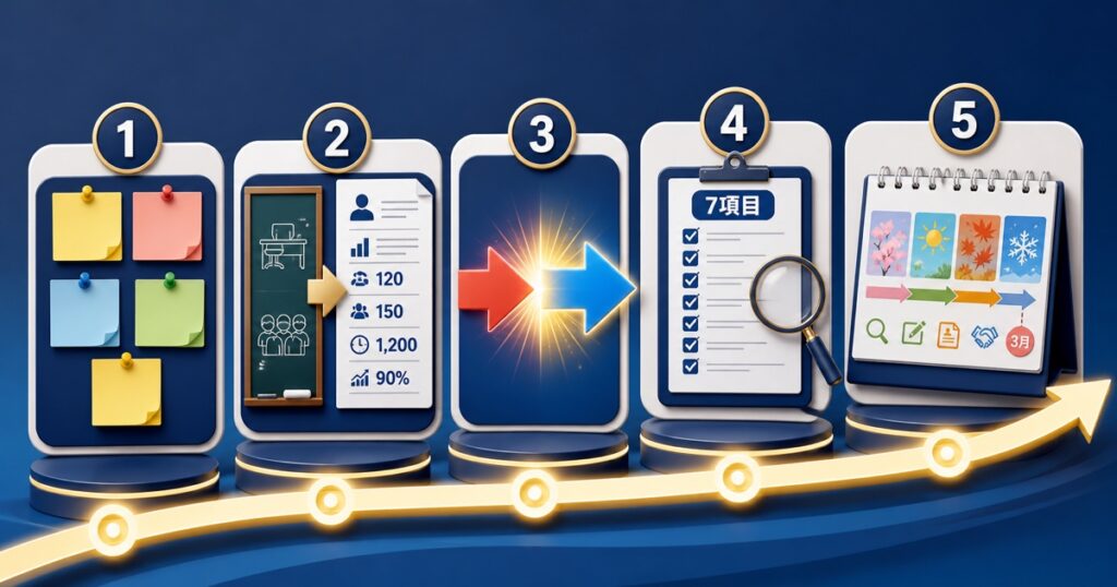 教員の転職の難しさを突破する5ステップ