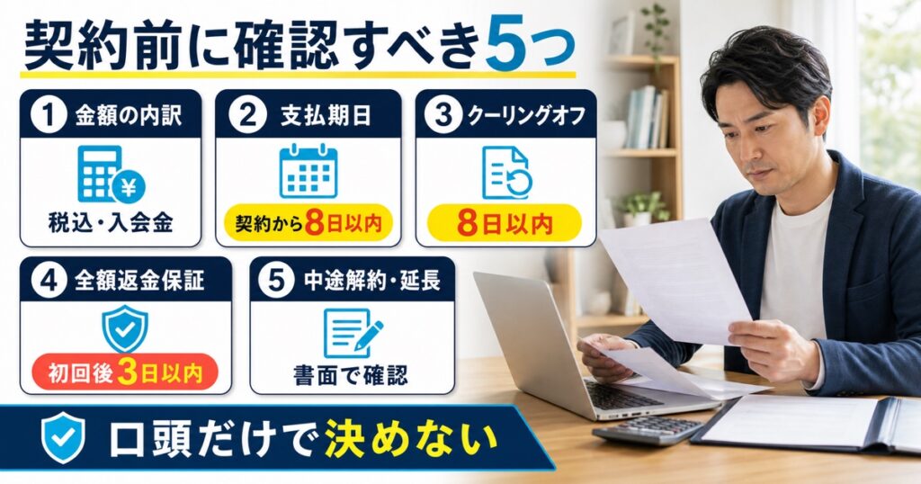 クジラボを契約する前に確認すべき5つのこと