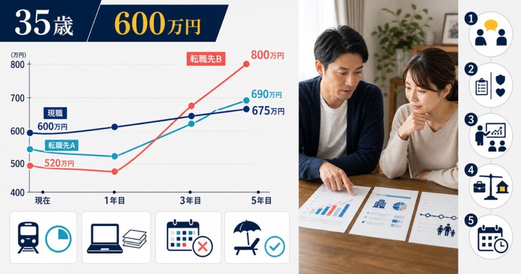 30代教員の転職の進め方｜年収の試算と家族の説得