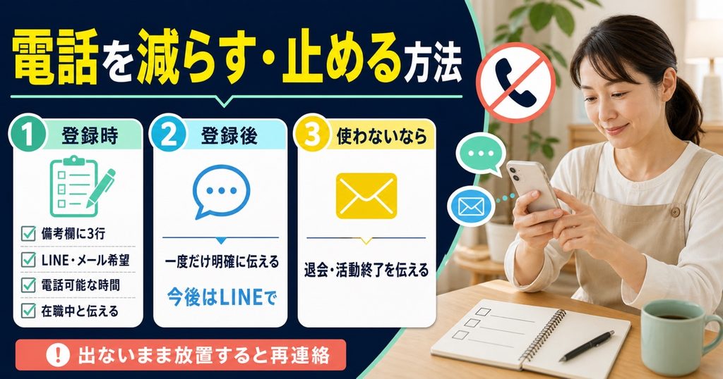 保育士転職サイトの電話を減らす・止める方法