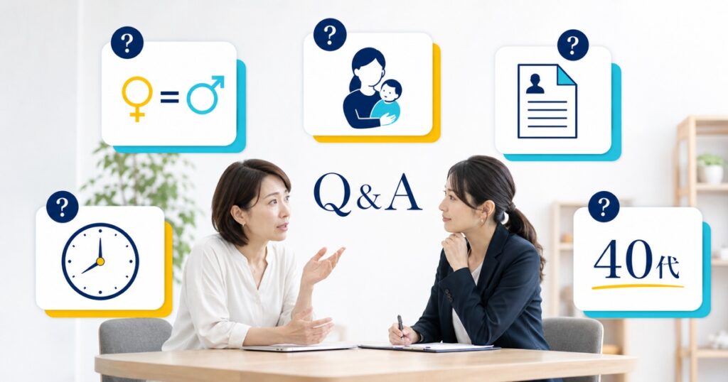 女性教員の転職でよくある質問