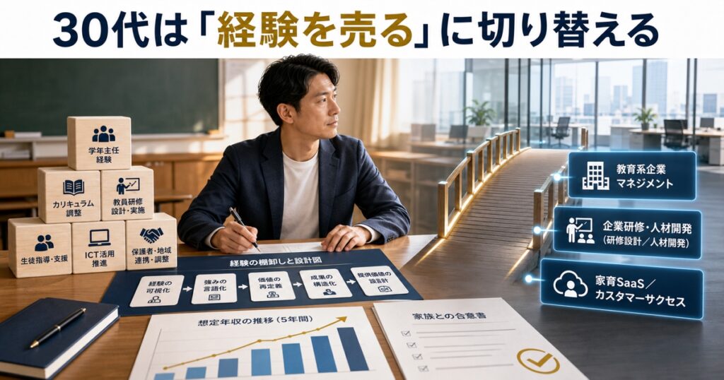 まとめ：30代教員の転職は「経験を売る」に切り替える